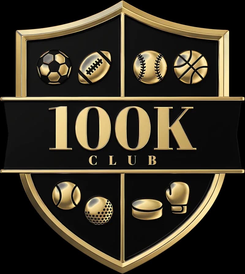 The Club Legend crest in black lacquer with gold trim and gold lettering.